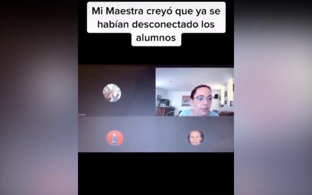 Maestra insultando a sus alumnos en videollamada y se vuelve viral