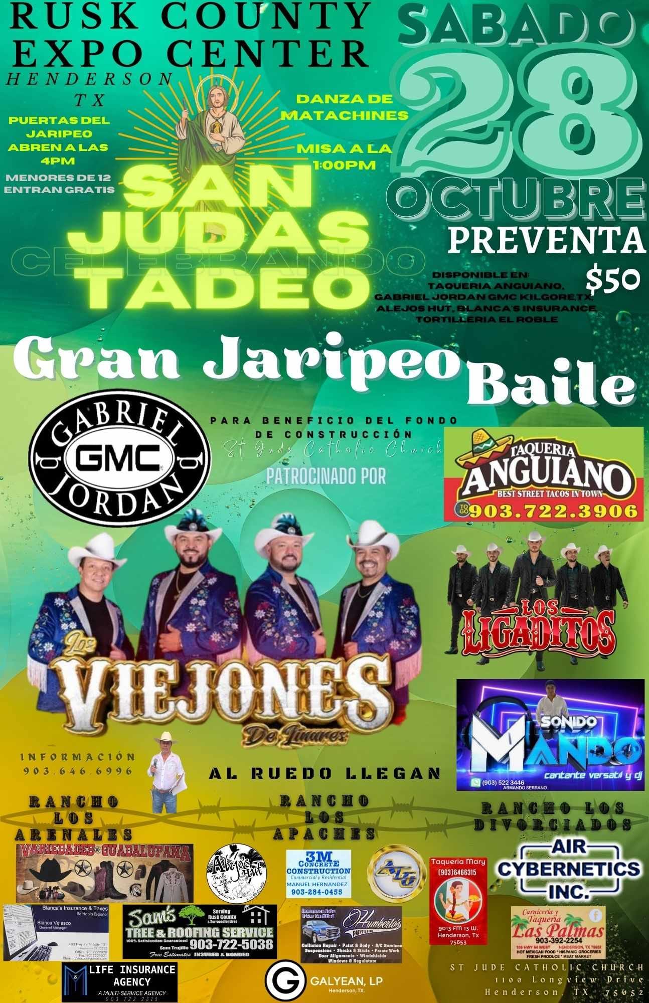 <h1 class="tribe-events-single-event-title">Fiesta a San Judas Tadeo – Henderson TX</h1>